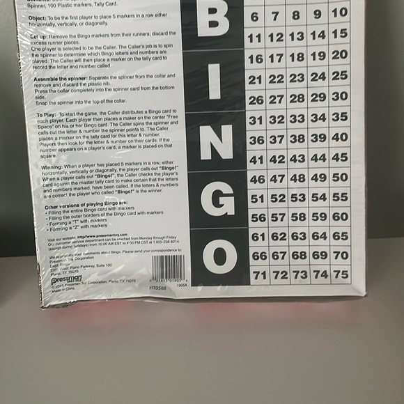 Red Bingo Game Set - Picture 4 of 4